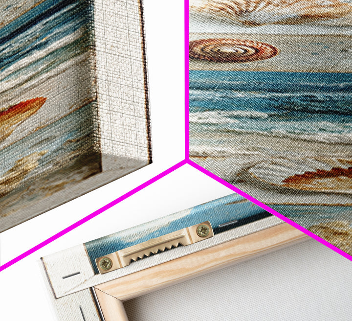 Shell and Coral Specimen Arrangement Canvas Print, Coastal Art, Prints, Coastal Decor, Fine Art, Coastal, Coastal Wall Art, COA-1x3-23