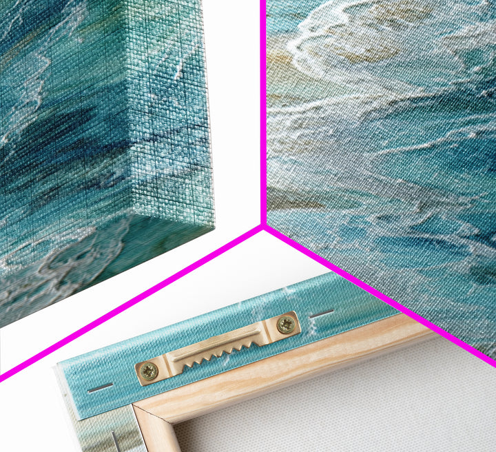 Oyster Shell Study Canvas Print, Coastal Art, Blue Wall Art, Coastal Decor, Oil Painting, Coastal, Gallery Decor, Neutral Decor, COA-1x3-63