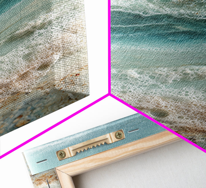 Storm Cloud over Deep Green Water Framed Canvas Print, Coastal Art, Art Print, Coastal Decor, Fine Art, Coastal, Wood Wall Art, COA-2x3-100