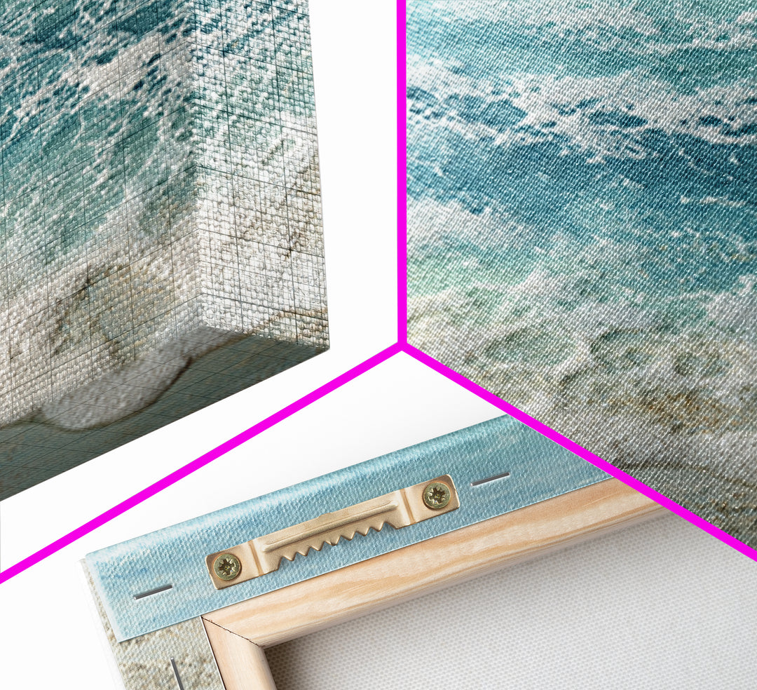 Abstract Seafoam Patterns Framed Canvas Print, Coastal Art, Boho Decor, Coastal Decor, Fine Art, Coastal, Printable Wall Art, COA-2x3-26