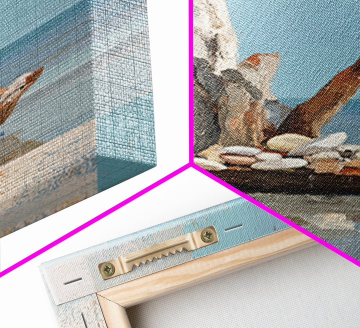 Driftwood and Sea Glass Still Life Framed Canvas Print, Coastal Art, Coastal Wall Art, Coastal Decor, Fine Art, Coastal, COA-2x3-87