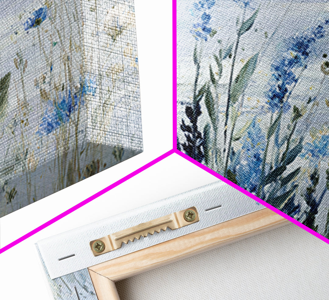 Coastal Botanical Bouquet Canvas Print, Coastal Art, Bird Art, Coastal Decor, Fine Art, Coastal, Living Room Art, Ocean Art, COA-3x2-1