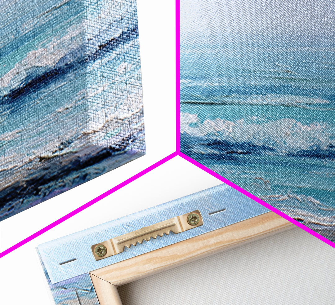 Soft Blue Ocean Horizon Canvas Print, Coastal Art, Living Room Art, Coastal Decor, Fine Art, Coastal, Luxury Decor, Art Print, COA-3x2-29