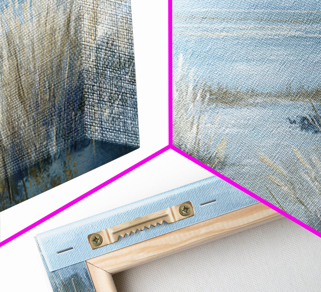 Coastal Grasses Moving Framed Canvas Print, Coastal Art, Modern Wall Art, Coastal Decor, Oil Painting, Coastal, Coastal Prints, COA-3x2-8