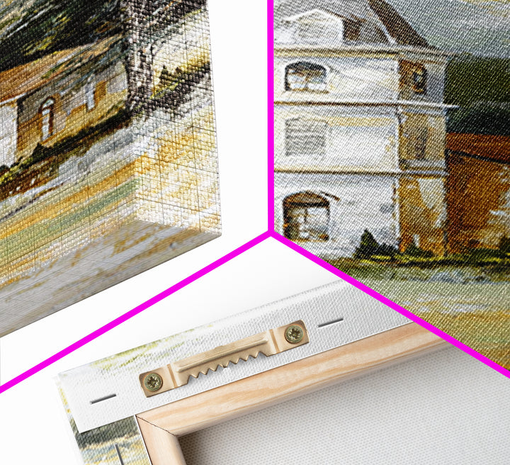 Country Church Steeple Beyond Trees Canvas Print, Country Art, Contemporary Art, Farmhouse Decor, Fine Art, Country, COU-1x3-7