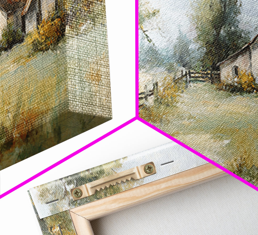 Apple Orchard with Warm Autumn Light Canvas Print, Country Art, Boho Decor, Farmhouse Decor, Abstract Art, Country, Art Prints, COU-2x1-26