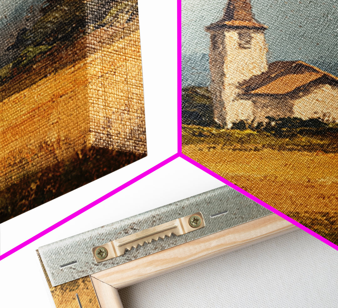 Country Church Steeple Beyond Trees Canvas Print, Country Art, Digital Print, Farmhouse Decor, Country, French Country Decor, COU-2x3-99