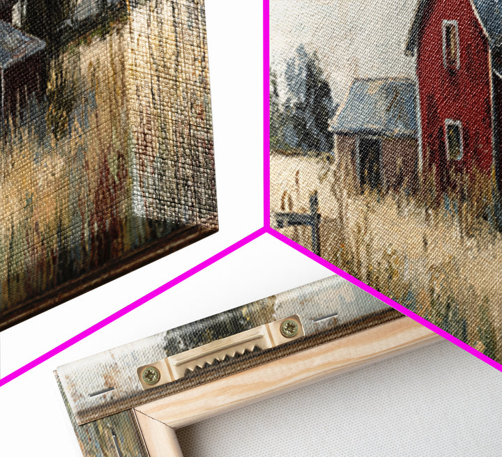 Wildflower Meadow Beside an Old Fence Framed Canvas Print, Country Art, Farmhouse Wall Decor, Farmhouse Decor, Country, COU-3x1-90