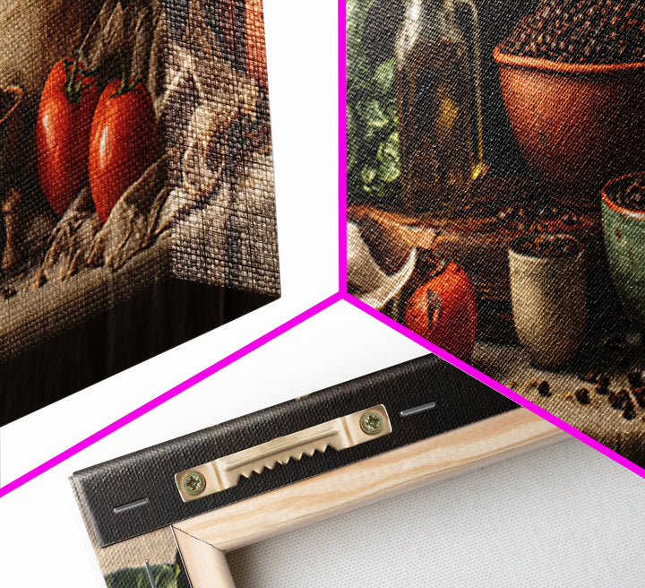 Coffee Beans and Burlap Sack Still Life Framed Canvas Print, Coffee Shop Art, Kitchen Art, Cafe Decor, Fine Art, Cafe, CSA-3x1-18