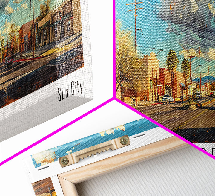 Surprise Arizona Travel Poster, Framed Canvas Print, Wall Art, Home Decor, Office Art, Living Room Art, Travel Gift, Vintage Style