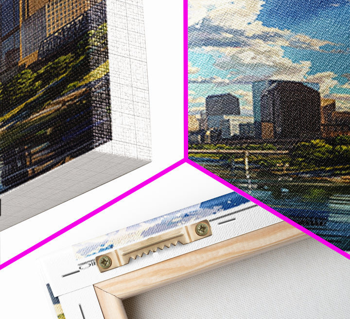 Columbus Ohio Travel Poster, Canvas Print, Travel Wall Art, City Wall Art, Vintage Travel Print, Retro Wall Art, Retro Travel Poster