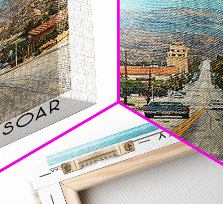 Moreno Valley Travel Poster, Framed Canvas Print, City Art Print, Travel Wall Art, Wall Art, City Travel Poster, Retro Travel Poster