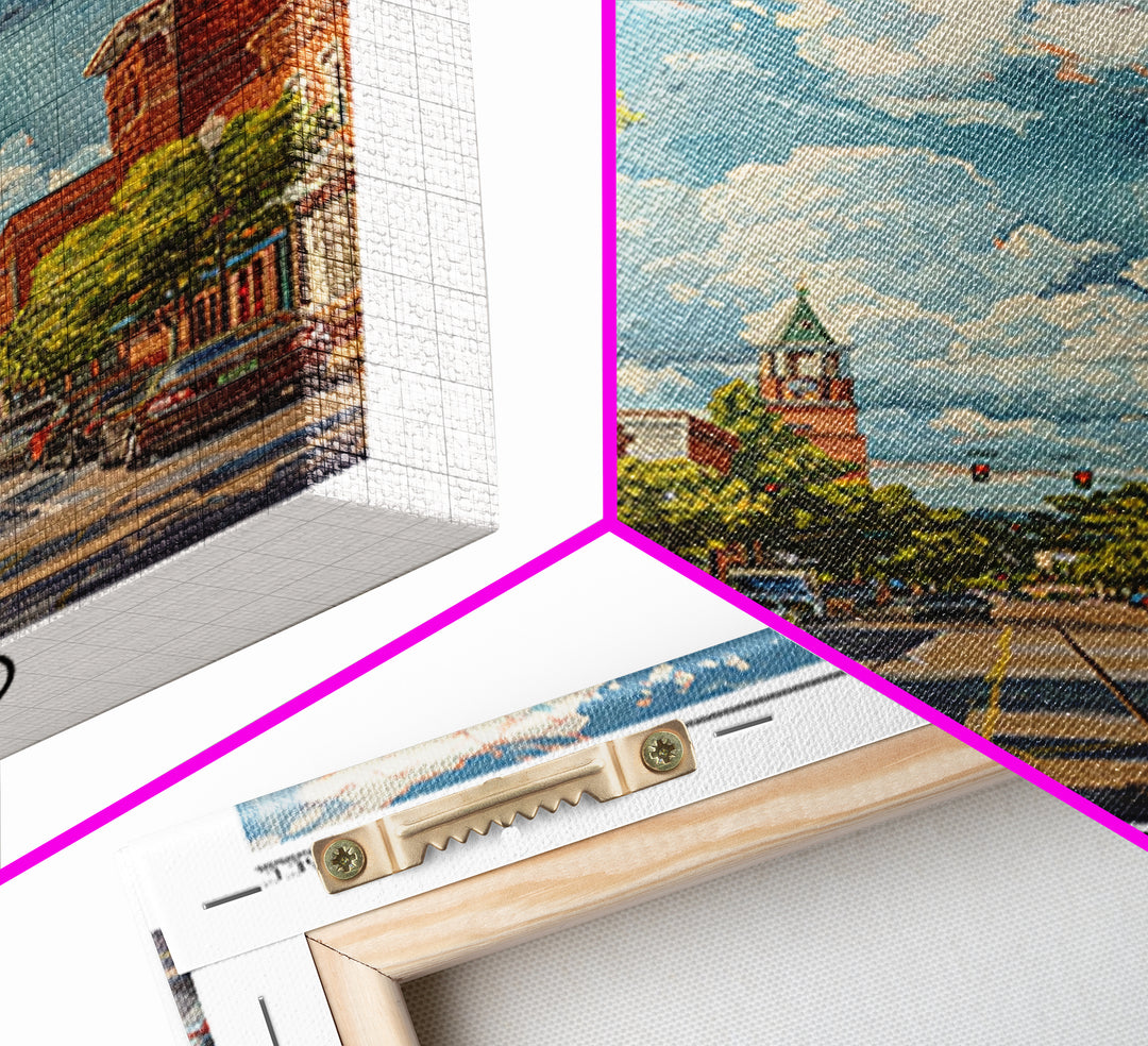 Murfreesboro Travel Poster, Framed Canvas Print, Vintage Travel Print, City Wall Art, Travel Posters, Vintage Poster, Vintage Travel