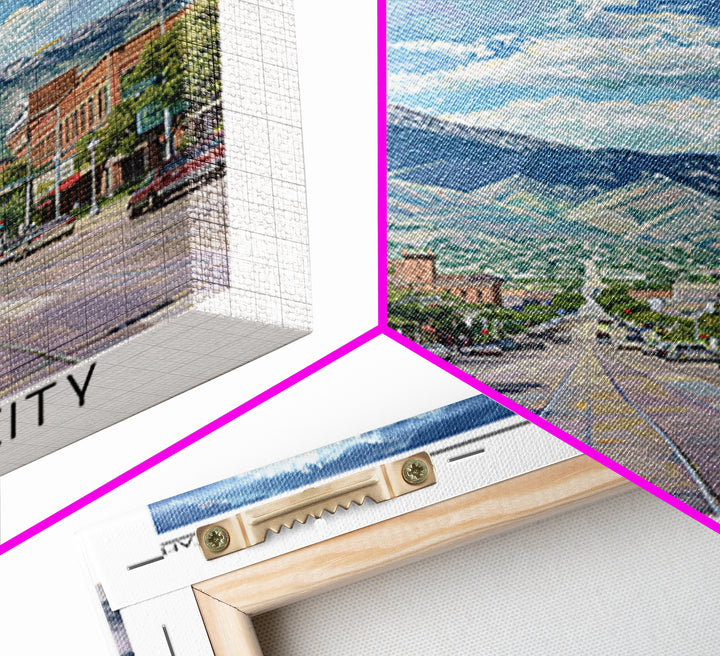 Provo Travel Poster, Framed Canvas Print, City Travel Poster, Travel Wall Decor, Retro Travel Poster, City Art Print, Retro Wall Art