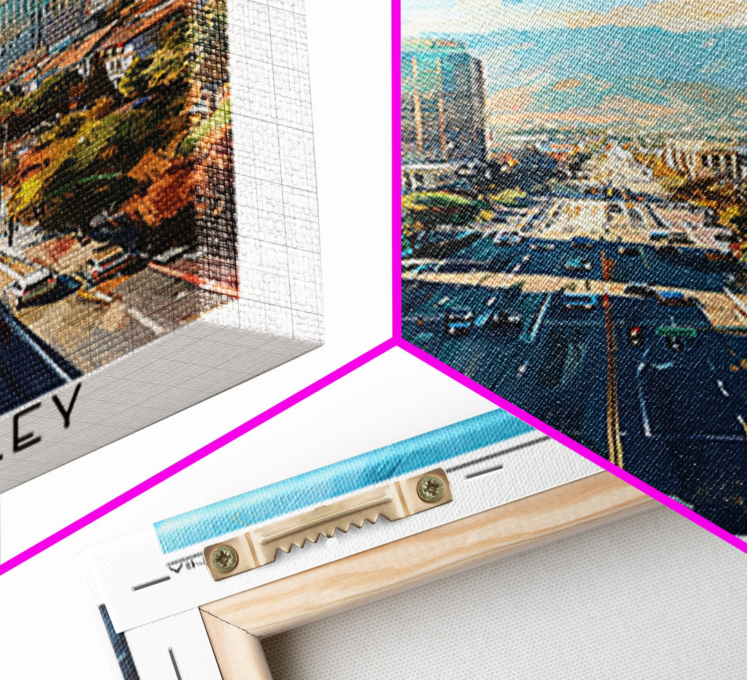 San Jose Travel Poster, Framed Canvas Print, Retro Travel Poster, City Wall Art, Art Print, Travel Decor, Retro Wall Art, Home Decor
