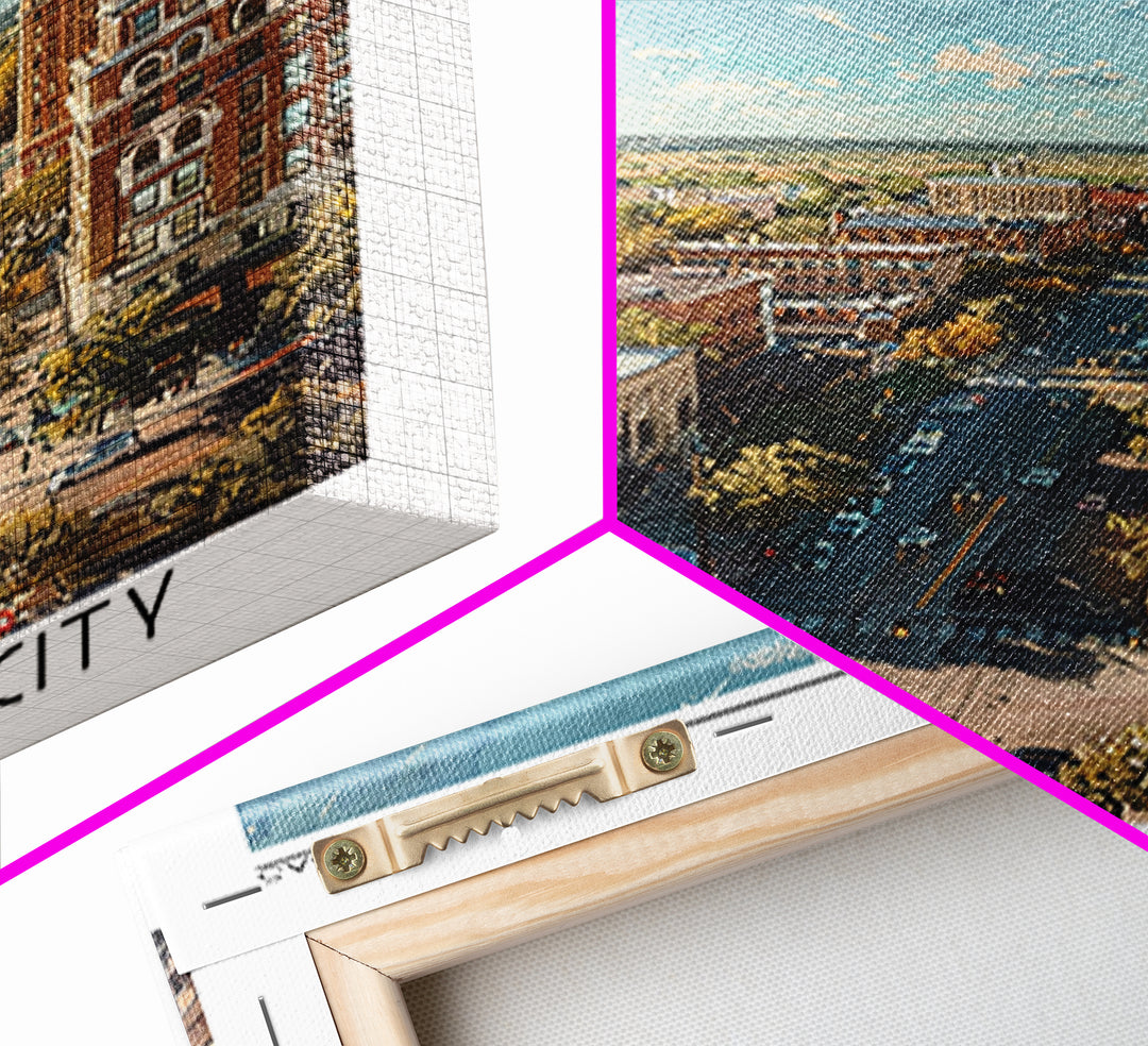 Topeka Travel Poster, Canvas Print, City Travel Poster, Travel Wall Art, Vintage City Poster, Living Room Wall Art, Gallery Wall Set