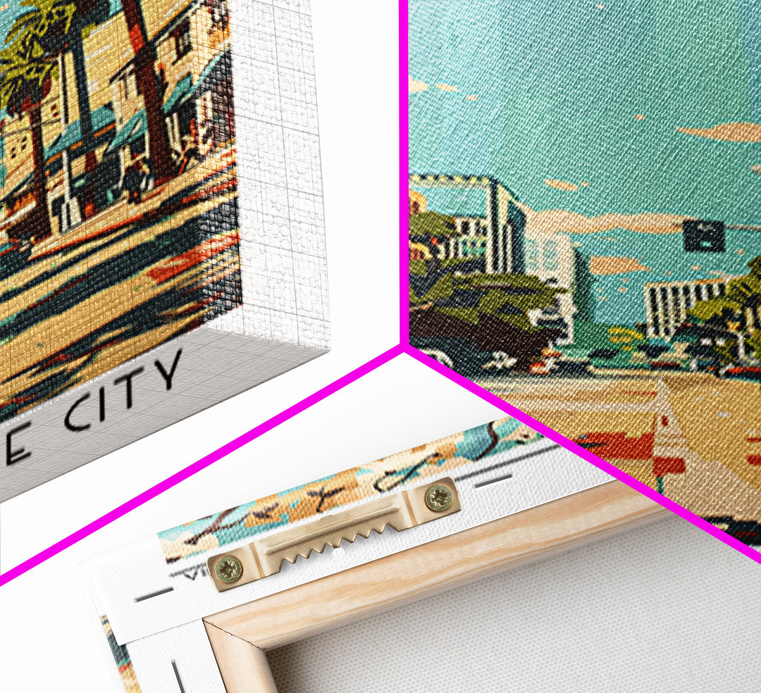 Anaheim Travel Poster, Framed Canvas Print, City Travel Poster, Travel Wall Decor, Travel Prints, Modern Wall Decor, Wanderlust Gift