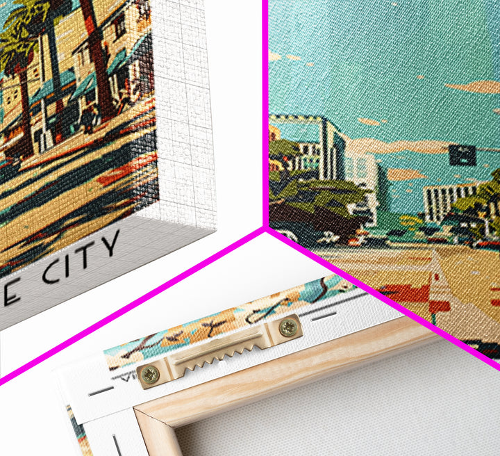 Anaheim Travel Poster, Framed Canvas Print, City Travel Poster, Travel Wall Decor, Travel Prints, Modern Wall Decor, Wanderlust Gift