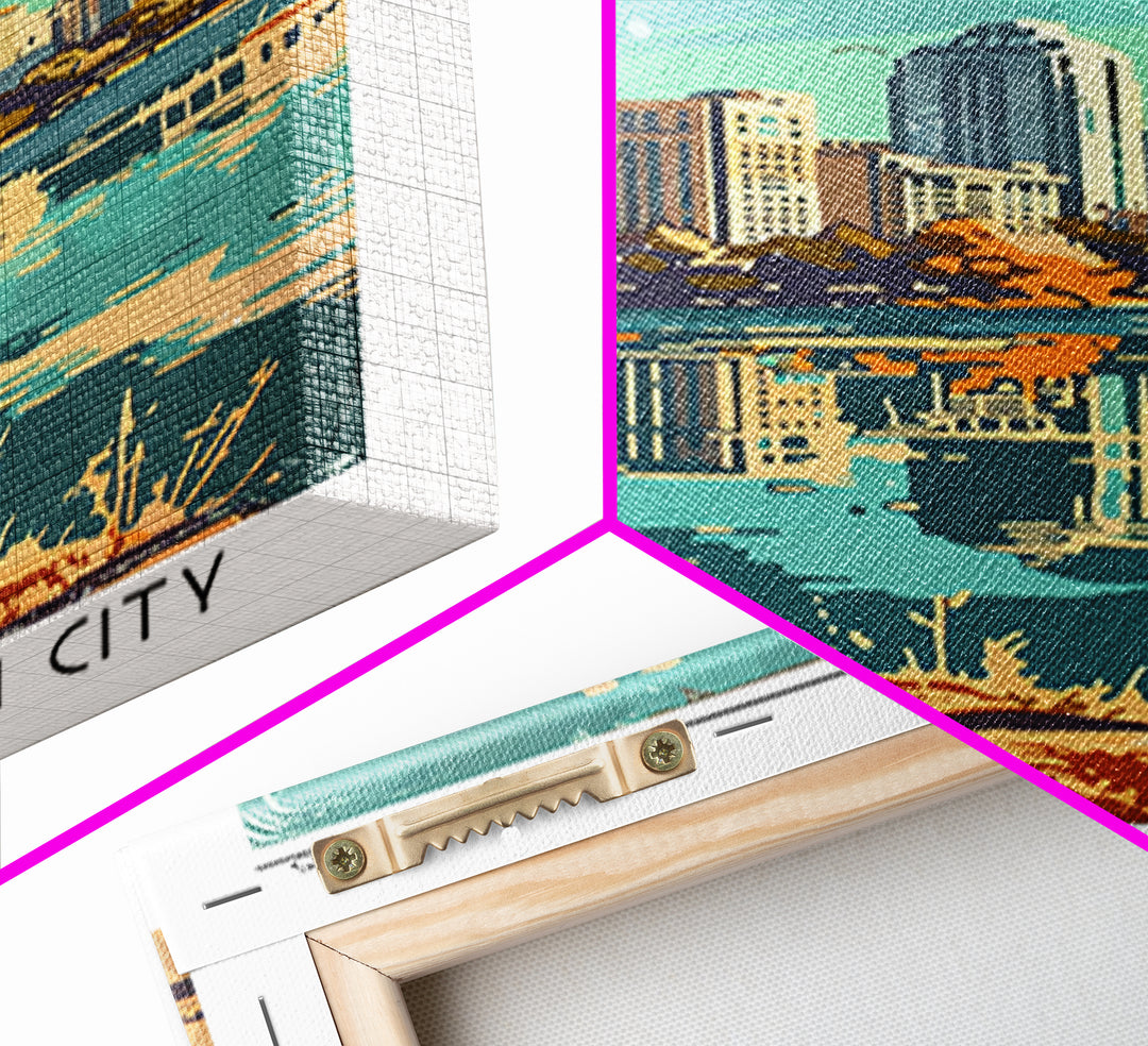Arlington Travel Poster, Framed Canvas Print, City Travel Poster, Travel Wall Art, City Art Print, City Illustration, Vintage Poster