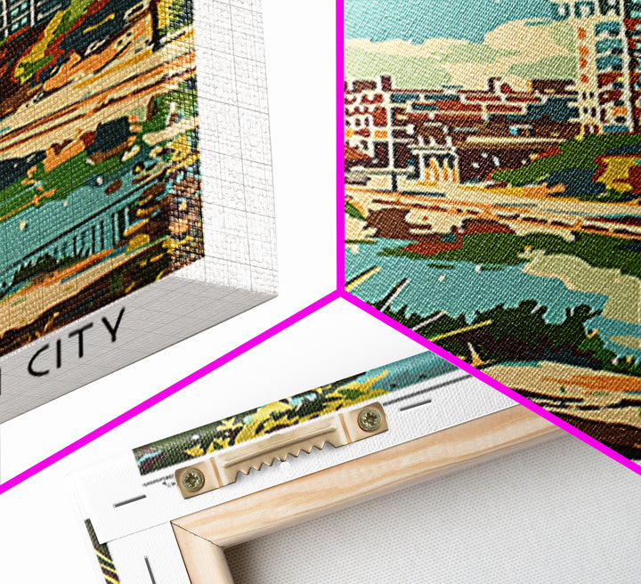 Arlington Texas Travel Poster, Framed Canvas Print, Poster Print, Travel Wall Art, Retro Travel Poster, Travel Print, Retro Wall Art