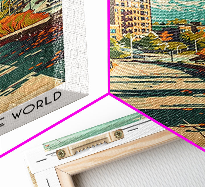 Arvada Travel Poster, Framed Canvas Print, Retro Travel Poster, City Wall Art, Poster Print, Vintage City Poster, City Travel Poster