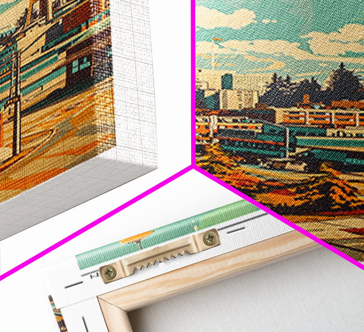 Everett Washington Travel Poster, Canvas Print, City Travel Poster, Travel Wall Decor, Wanderlust Gift, Landscape Art, Travel Prints