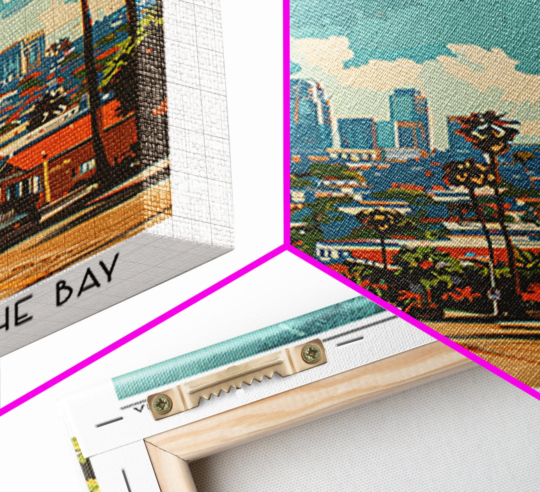 Hayward California Travel Poster, Canvas Print, Retro Travel Poster, City Wall Art, Travel Print, Travel Art Print, Gallery Wall Set
