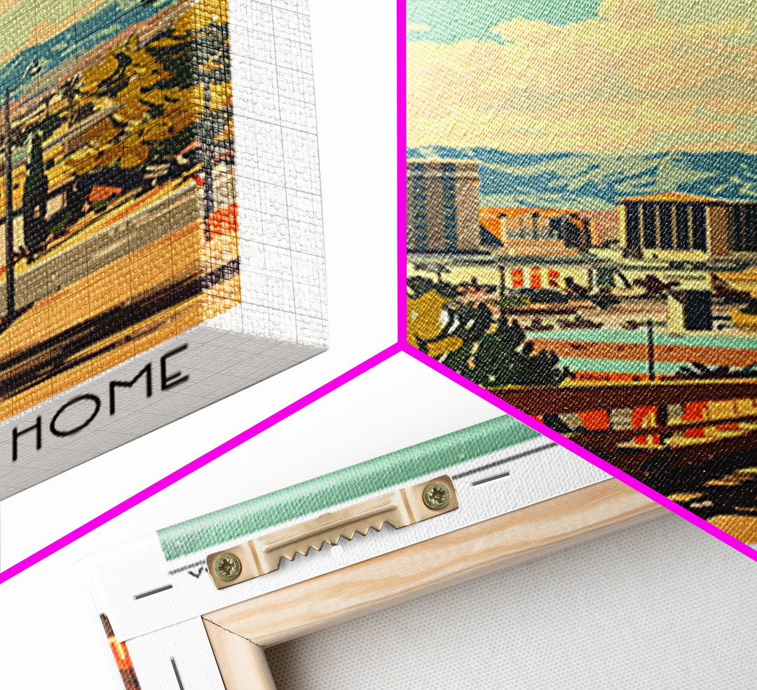 Henderson Nevada Travel Poster, Canvas Print, City Travel Poster, Vintage City Poster, Poster Print, Landscape Art, Gallery Wall Set