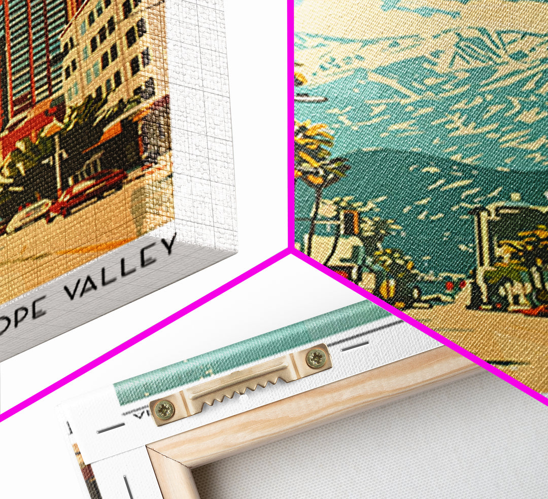 Lancaster California Travel Poster, Framed Canvas Print, Poster Print, Travel Wall Art, Travel Decor, Travel Print, Gallery Wall Set