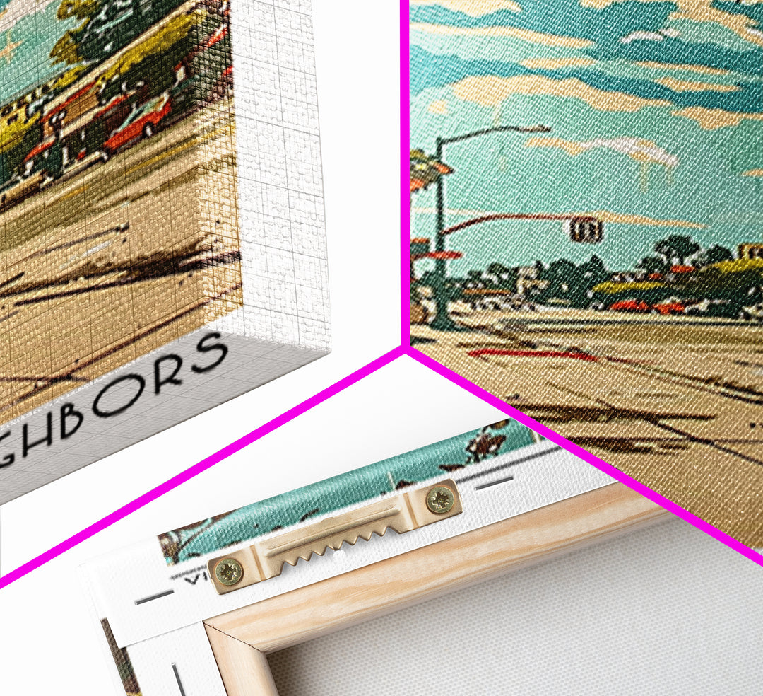 Modesto California Travel Poster, Canvas Print, City Travel Poster, Travel Wall Art, Home Office Decor, Travel Decor, Retro Wall Art