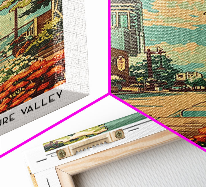 Nampa Idaho Travel Poster, Framed Canvas Print, Retro Travel Poster, City Wall Art, City Travel Poster, Travel Decor, Retro Wall Art