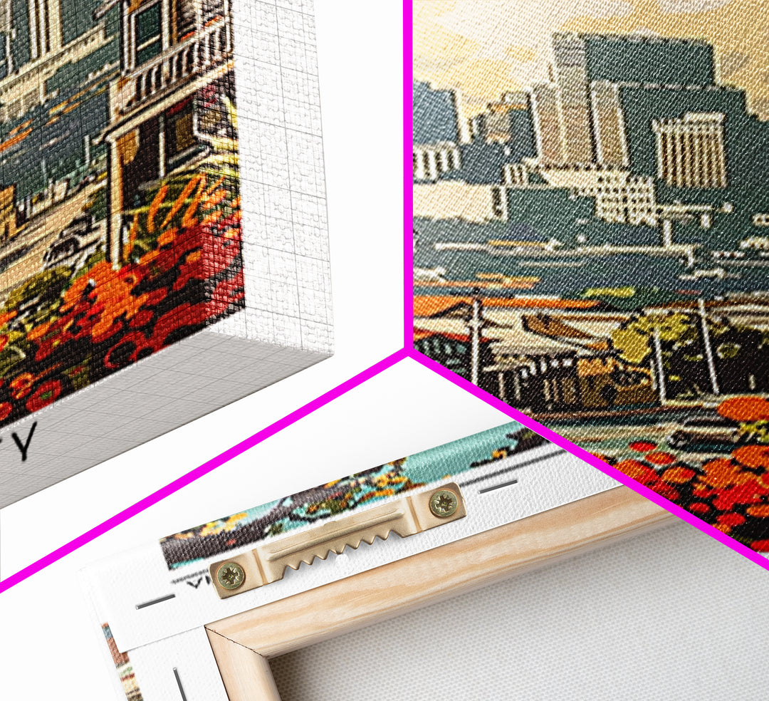 New Orleans Louisiana Travel Poster, Framed Canvas Print, Poster Print, Travel Wall Art, Travel Wall Decor, Home Decor, Travel Decor