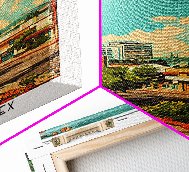 Odessa Travel Poster, Framed Canvas Print, City Travel Poster, Travel Wall Art, Wall Art, Mid Century Wall Art, Living Room Wall Art