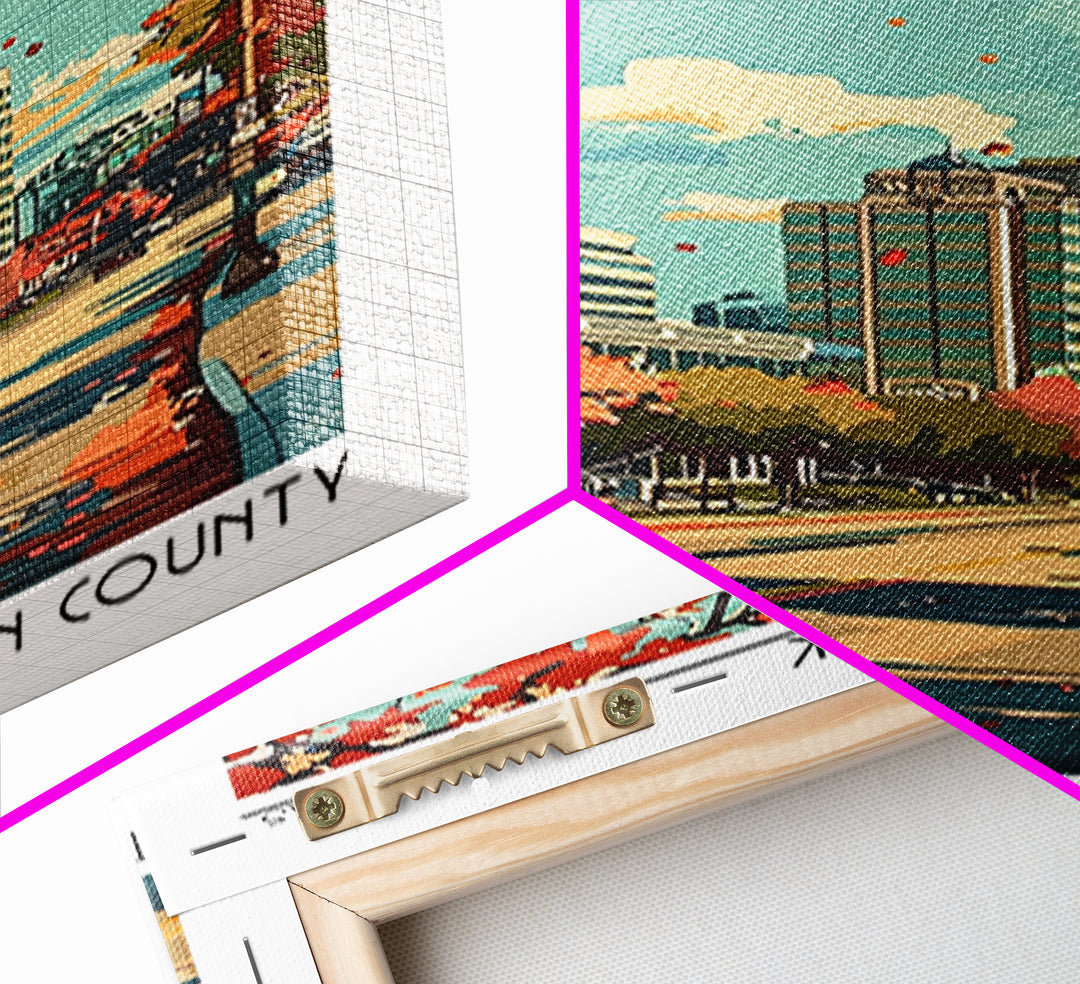 Overland Park Travel Poster, Canvas Print, Travel Wall Art, City Wall Art, Poster Art, Modern Wall Decor, Home Decor, Retro Wall Art