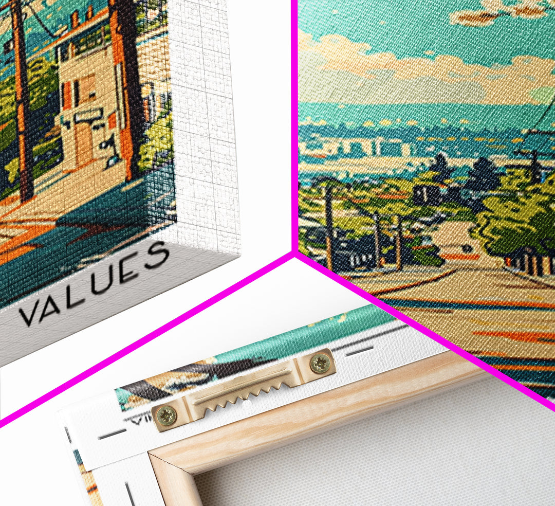 Salinas California Travel Poster, Canvas Print, Travel Prints, Landscape Art, Retro Travel Poster, Wanderlust Gift, Gallery Wall Set