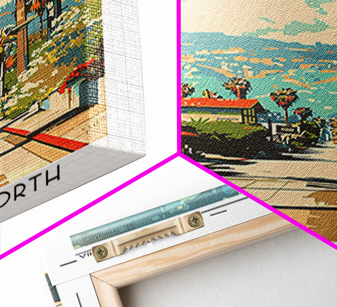 Santa Clarita Travel Poster, Canvas Print, Retro Travel Poster, City Wall Art, Retro Wall Art, Mid Century Wall Art, Wanderlust Gift