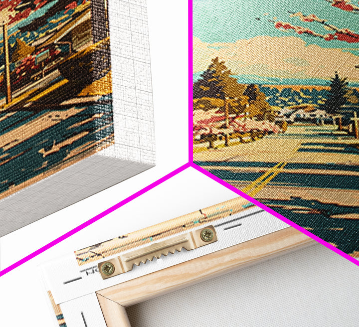 Spokane Travel Poster, Canvas Print, City Travel Poster, Travel Wall Decor, Travel Prints, Home Office Decor, Wall Art, Travel Decor