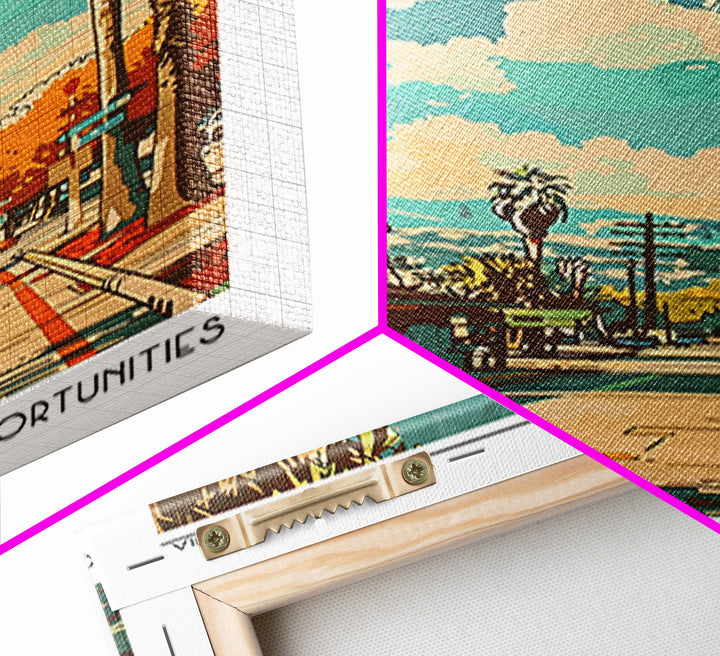 Temecula Travel Poster, Framed Canvas Print, City Art Print, Travel Wall Art, Travel Decor, Wanderlust Gift, Travel Print, Art Print