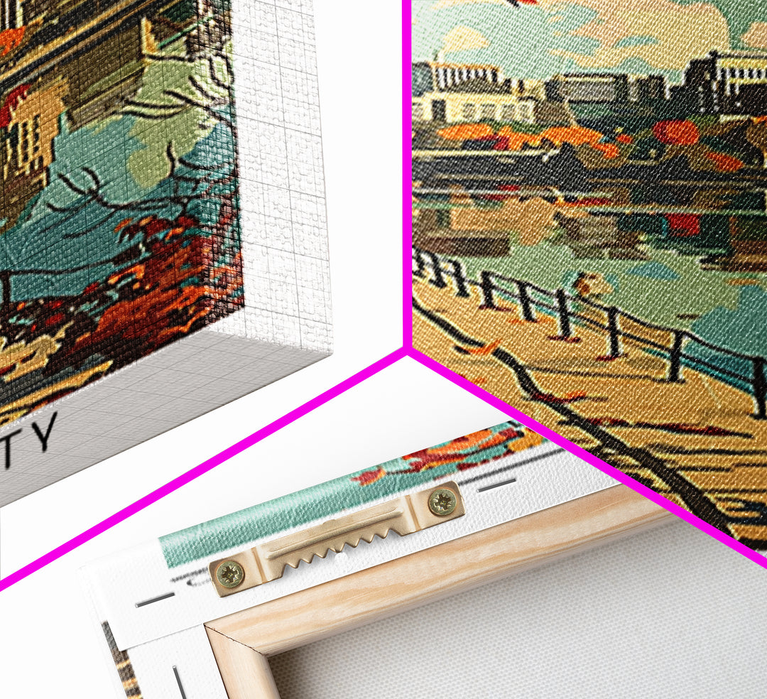 Toledo Ohio Travel Poster, Canvas Print, City Art Print, Travel Wall Art, Fine Art Print, Colorful Wall Art, Poster Print, Art Print