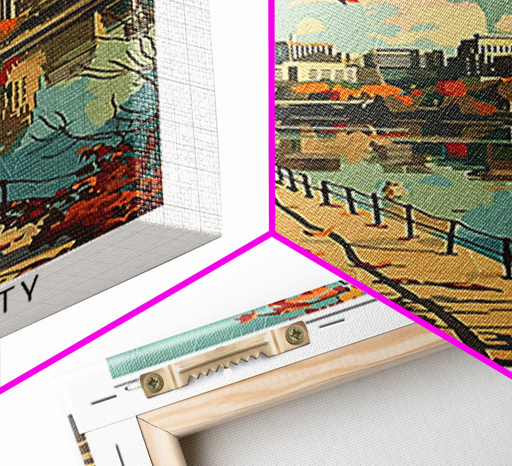 Toledo Ohio Travel Poster, Canvas Print, City Art Print, Travel Wall Art, Fine Art Print, Colorful Wall Art, Poster Print, Art Print