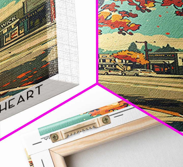 Vacaville Travel Poster, Framed Canvas Print, City Travel Poster, Travel Wall Art, City Illustration, Living Room Wall Art, Wall Art