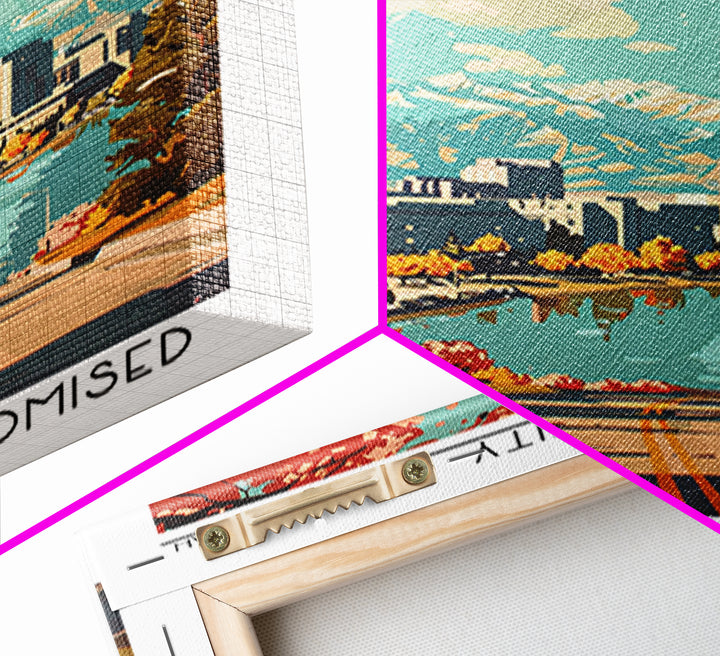 West Valley City Utah Travel Poster, Framed Canvas Print, City Travel Poster, Travel Wall Art, Home Decor, Wanderlust Gift, Wall Art