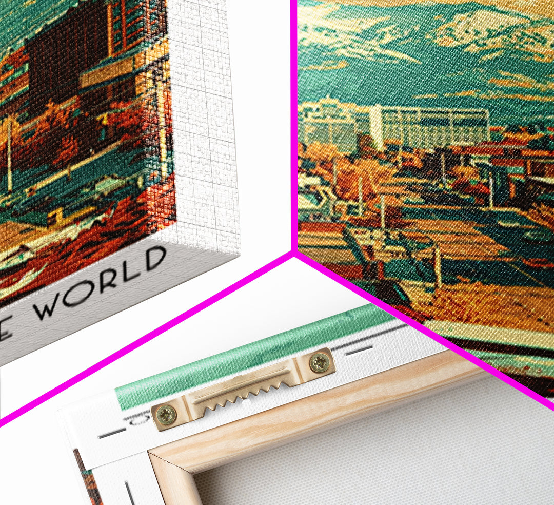 Arvada Travel Poster, Framed Canvas Print, Vintage Travel Print, City Wall Art, Travel Posters, Retro Travel Poster, Wanderlust Gift