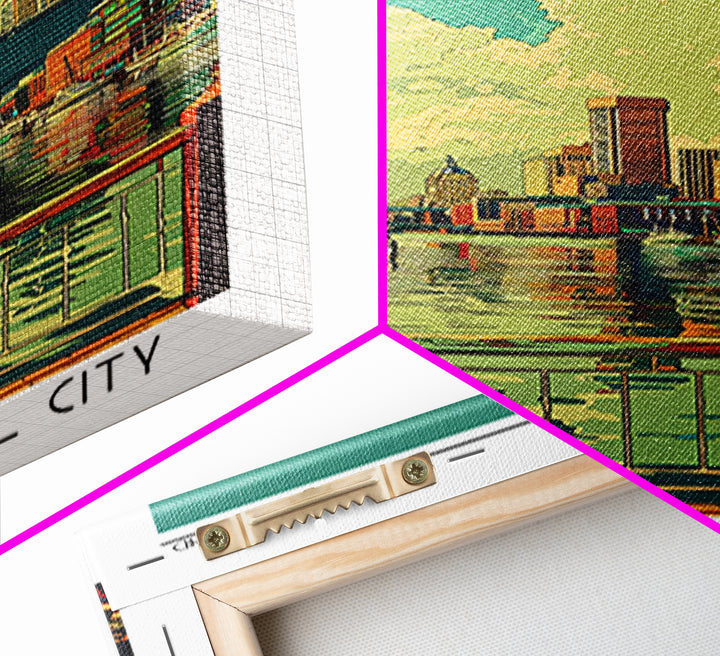 Baltimore Travel Poster, Framed Canvas Print, City Travel Poster, Travel Wall Art, Travel Wall Decor, Fine Art Print, Travel Posters