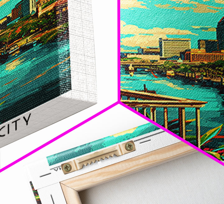 Baton Rouge Travel Poster, Framed Canvas Print, City Art Print, Travel Wall Art, Travel Prints, City Illustration, Travel Wall Decor