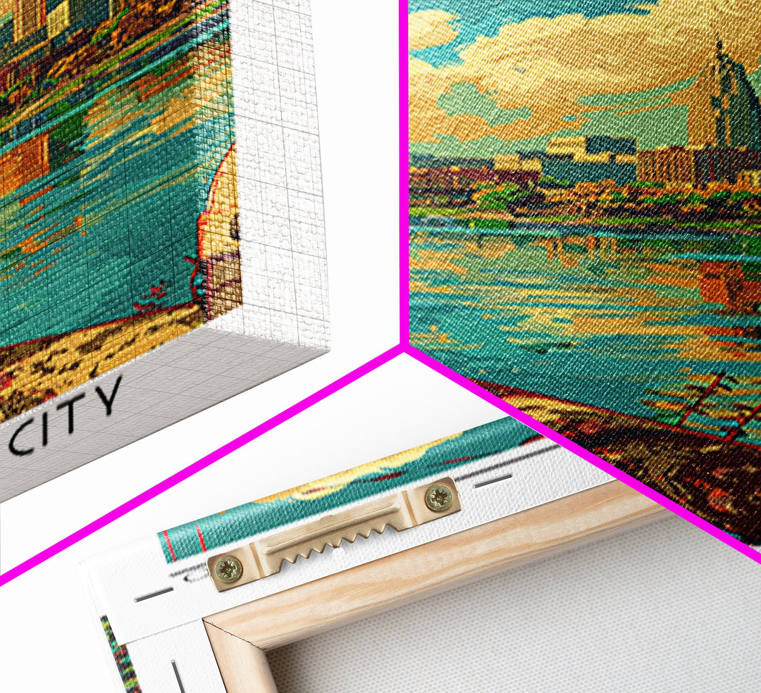 Columbus Ohio Travel Poster, Canvas Print, Poster Print, Travel Wall Art, City Wall Art, Poster Art, Landscape Art, Travel Art Print
