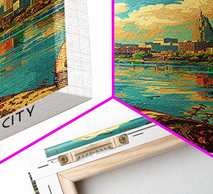 Columbus Ohio Travel Poster, Canvas Print, Poster Print, Travel Wall Art, City Wall Art, Poster Art, Landscape Art, Travel Art Print
