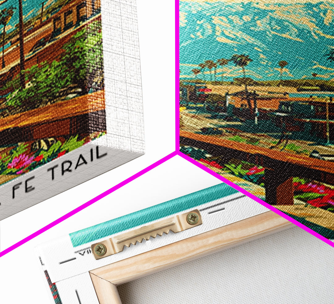 El Monte Travel Poster, Canvas Print, City Art Print, Travel Wall Art, Wall Art, Travel Prints, Gallery Wall Set, Retro Travel Print
