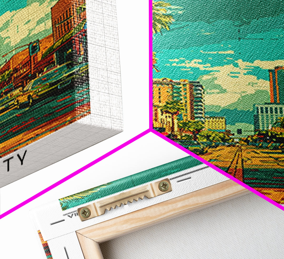 San Jose Travel Poster, Canvas Print, Vintage Travel Print, City Wall Art, City Illustration, Gallery Wall Set, Living Room Wall Art