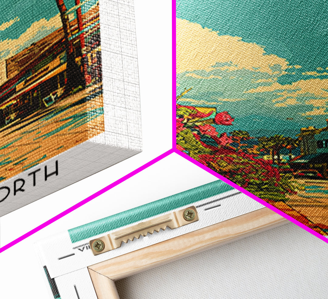 Santa Clarita Travel Poster, Framed Canvas Print, City Travel Poster, Vintage City Poster, Vintage Poster, Wall Art, Wanderlust Gift
